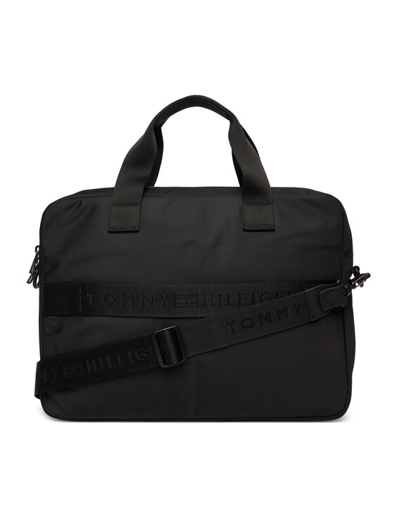 Tommy Hilfiger Tommy Hilfiger Torba za prenosnik Th Repreve Computer Bag AM0AM14149 Črna