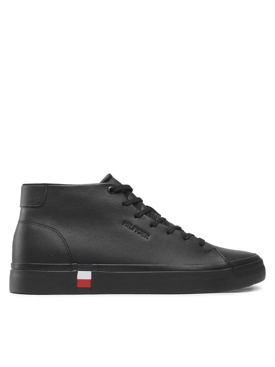 Tommy Hilfiger Tommy Hilfiger Sneakersy Modern Vulc Hi Corporate Lea FM0FM04352 Černá