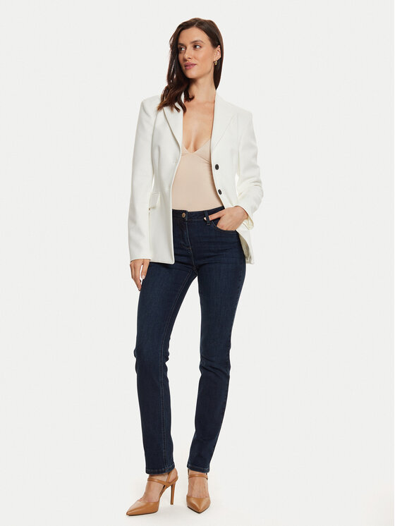 Morgan Morgan Jeans hlače 221-PDROIT Modra Slim Fit