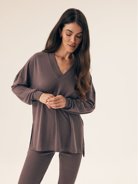 Esotiq Esotiq Sportovní set 42411 Šedá Loose Fit