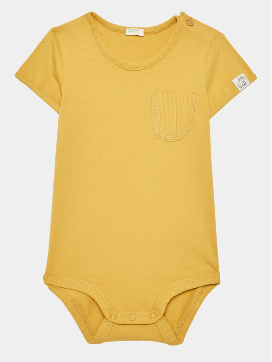United Colors Of Benetton Detské body 3P4ZAB00B Žltá Regular Fit
