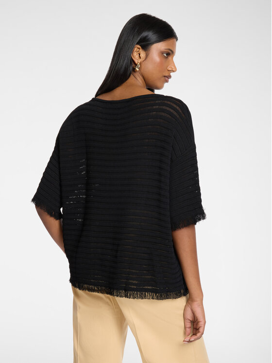 Elena Mirò Elena Mirò Sweter M547E001928N033 Czarny Boxy Fit