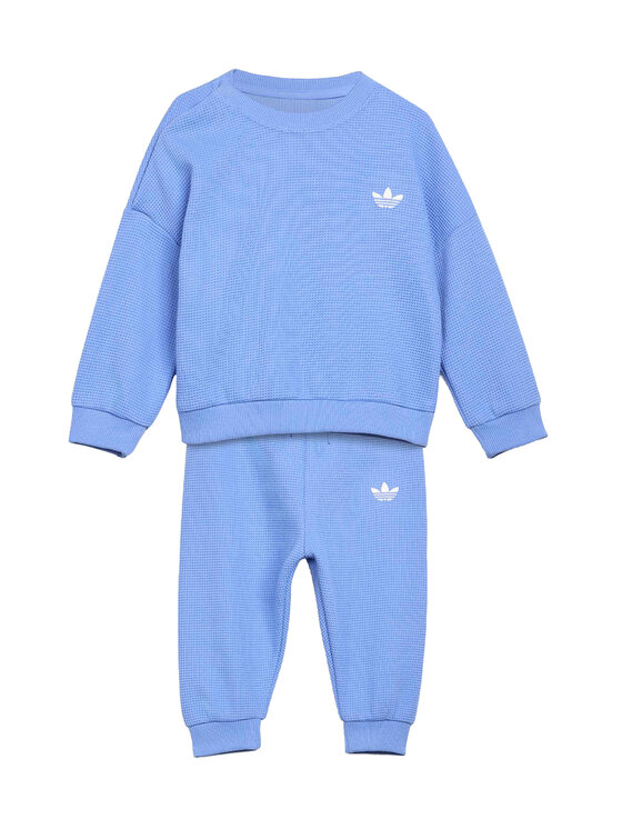 adidas adidas Φόρμα Loose Waffle Sweat Jogger Set KT1799 Μπλε Regular Fit