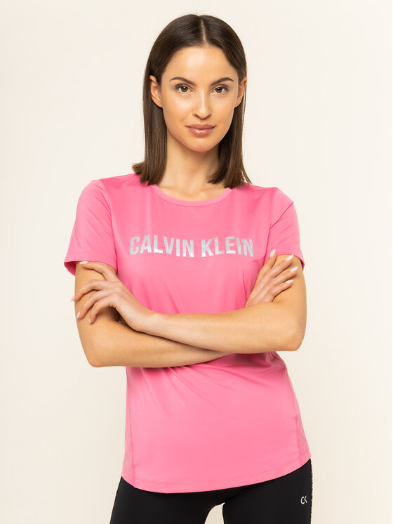 Calvin Klein Performance Marškinėliai 00GWS9K157 Rožinė Regular Fit