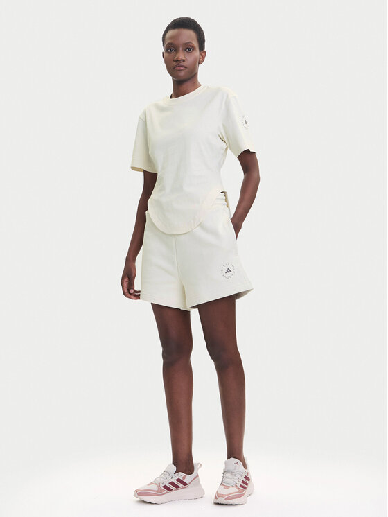 adidas by Stella McCartney adidas by Stella McCartney T-särk JX6775 Beež Regular Fit