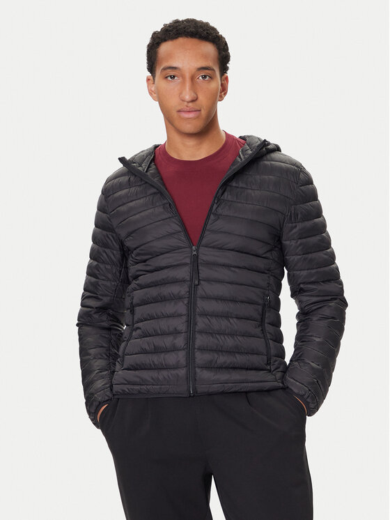 United Colors Of Benetton Geacă 2TWDUN06I Negru Regular Fit