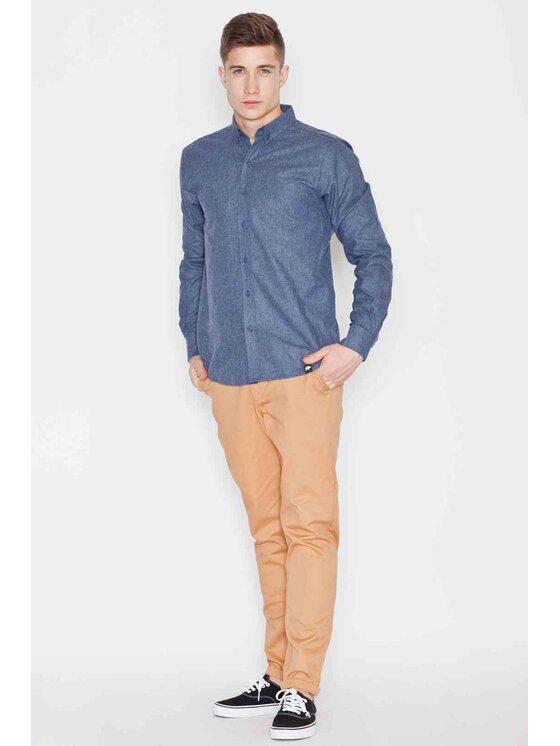 Visent Visent Pantaloni di tessuto V007 Beige Regular Fit