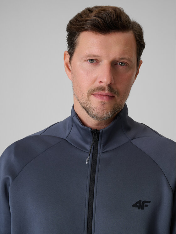 4F 4F Bluza VICTORY PACK Szary ciemny Regular Fit