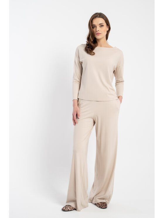 CLICK CLICK Μπλουζάκι 10-6855 Μπεζ Regular Fit