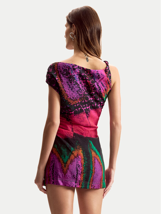 Desigual Desigual Letní šaty Beattl Lacroix 26SWVW59 Barevná Regular Fit