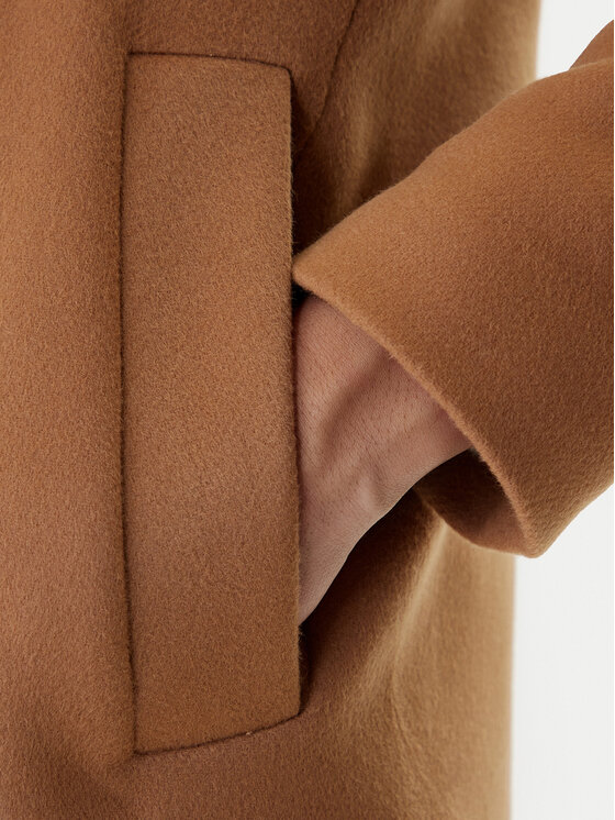 Tommy Hilfiger Tommy Hilfiger Volneni plašč MW0MW40768 Rjava Regular Fit