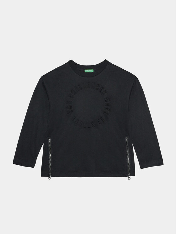 United Colors Of Benetton United Colors Of Benetton Блузка 34MLC10ES Чорний Regular Fit