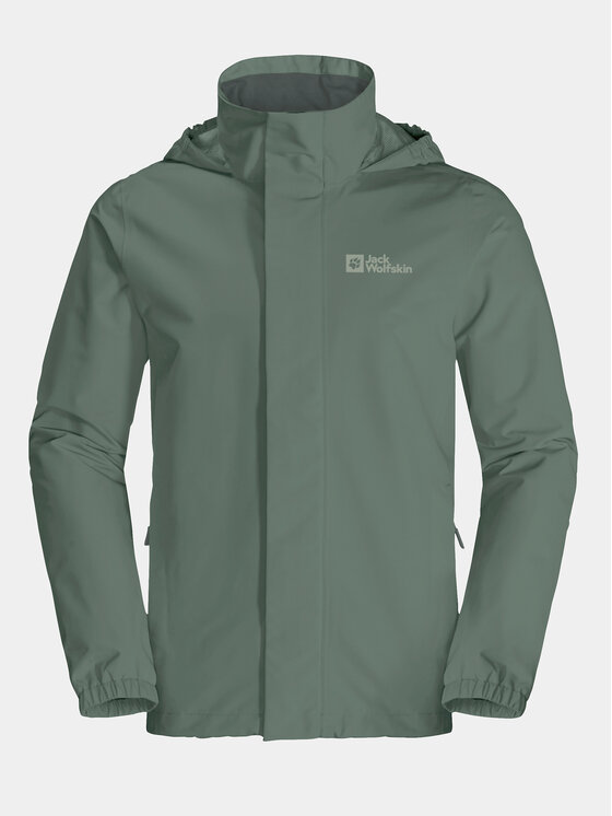 Jack Wolfskin Jack Wolfskin Nepremokavá bunda Stormy Point 1111142 Zelená Regular Fit