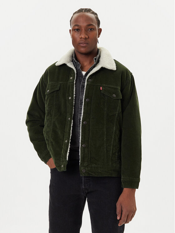 Levi's® Levi's® Geacă de blugi Trucker A5784-0027 Verde Relaxed Fit