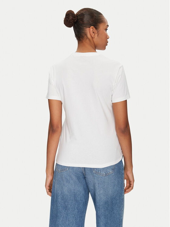 HUGO HUGO T-Shirt Damacia 50535491 Bílá Regular Fit