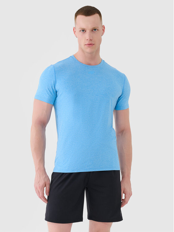 4F 4F Koszulka techniczna BASIC+ Niebieski Regular Fit