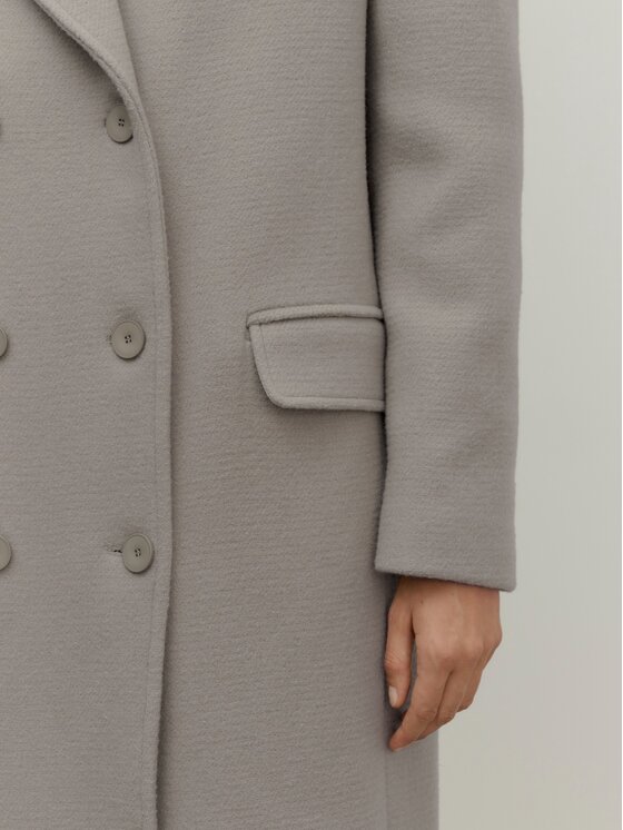 La Mania La Mania Cappotto di lana METROPOLITAN Grigio Classic Fit