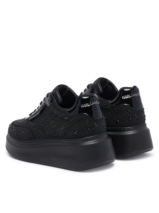 KARL LAGERFELD KARL LAGERFELD Sneakersy Anakapri Pearl Krust KL63523 Czarny
