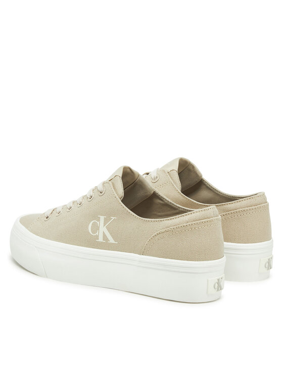 Calvin Klein Jeans Calvin Klein Jeans Tenniskingad Vulc Flatform Low Cv Mg YW0YW01763 Beež