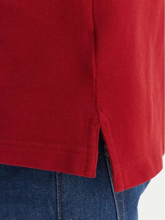 Tommy Hilfiger Tommy Hilfiger Polo marškinėliai Pique MW0MW42750 Raudona Regular Fit