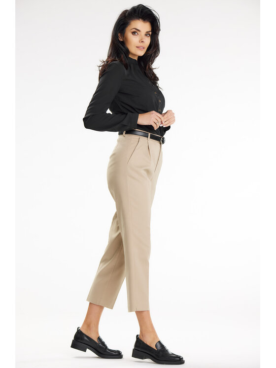 Awama Awama Koszula A649 Czarny Basic Fit