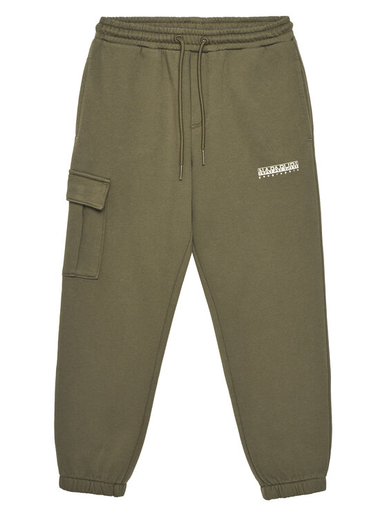 Napapijri Spodnie dresowe M-Inot NP0A891G D Khaki Regular Fit