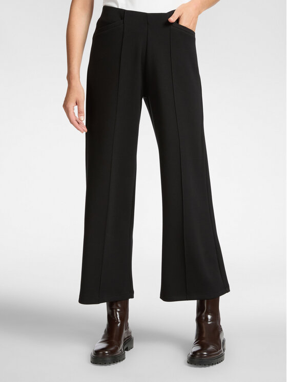 Elena Mirò Elena Mirò Pantaloni di tessuto P053Z000124N033 Nero Cropp Fit