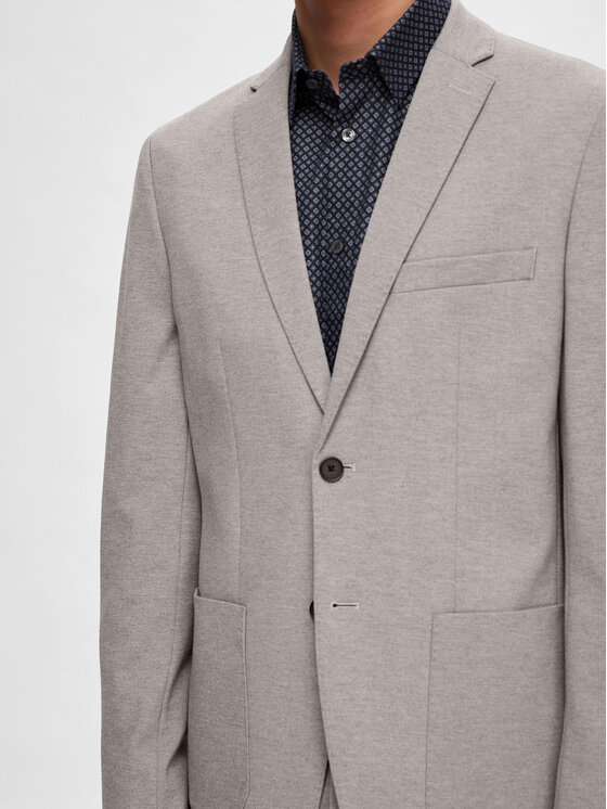 Selected Homme Selected Homme Marynarka Delon 16092484 Szary Slim Fit