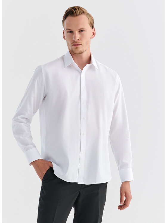 Pako Lorente Pako Lorente Koszula P000B-1X-595 Biały Regular Fit
