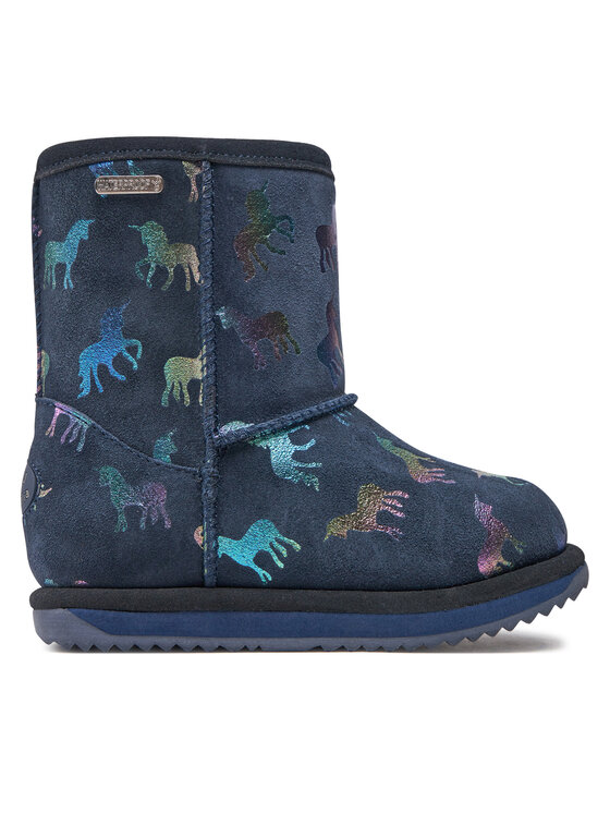 EMU Australia Cizme de zăpadă Rainbow Unicorn Brumby K12373 Bleumarin