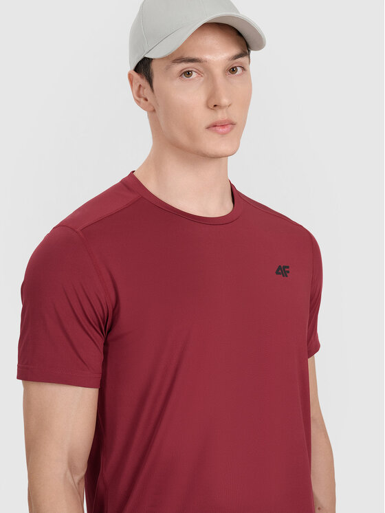 4F 4F Koszulka techniczna MULTI ACTIVE Czerwony ciemny Regular Fit