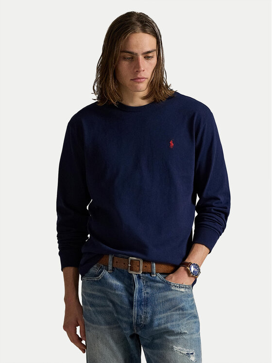 Polo Ralph Lauren Polo Ralph Lauren Longsleeve 710970697003 Bleumarin Classic Fit