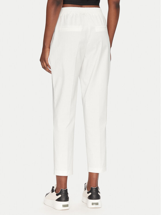 ACCESS FASHION ACCESS FASHION Hlače iz tkanine 53-5119-886 Bela Regular Fit