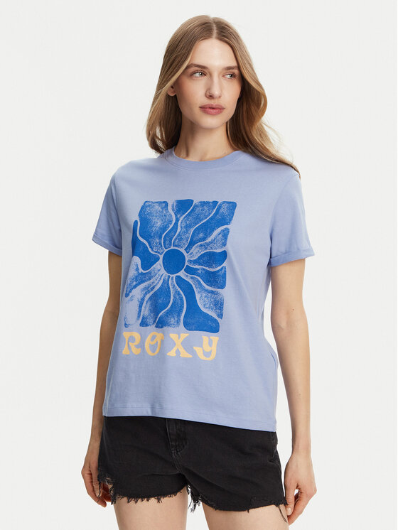 Roxy Roxy T-shirt ERJZT05911 Plava Regular Fit