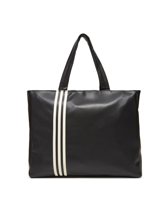 adidas adidas Ročna torba Polyurethane Shopper Outline Trefoil JC6000 Črna
