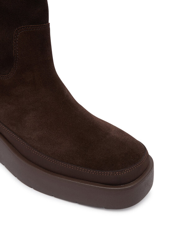 Calvin Klein Calvin Klein Śniegowce Flatform Mid Boot Suede Wl HW0HW03181 Brązowy