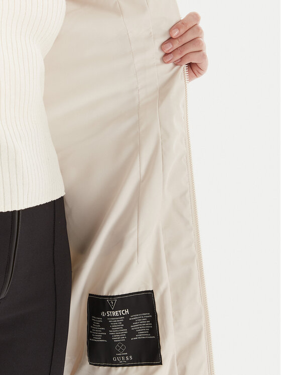 Guess Guess Geacă de iarnă W4BL61 WGLZ0 Bej deschis Slim Fit