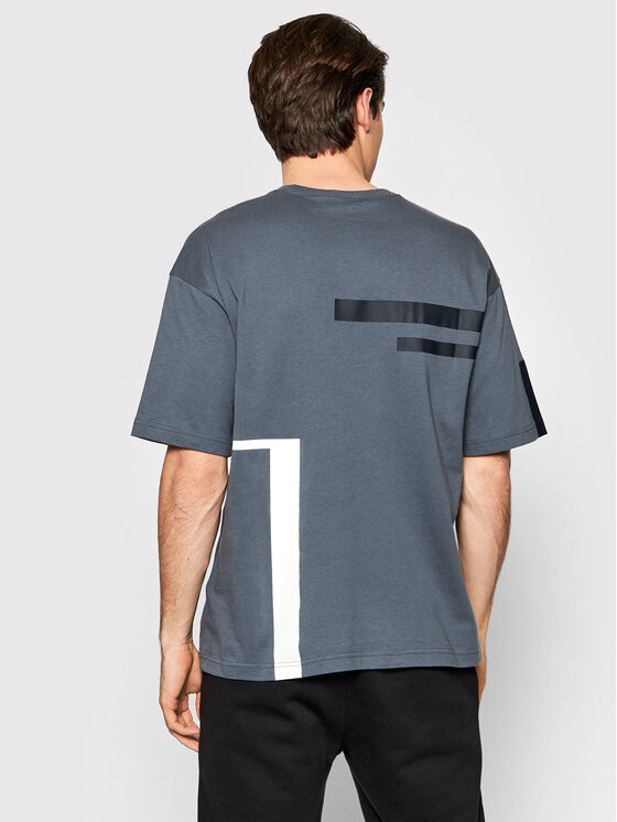 T-shirt Script Logo 216487 Grigio Custom Fit