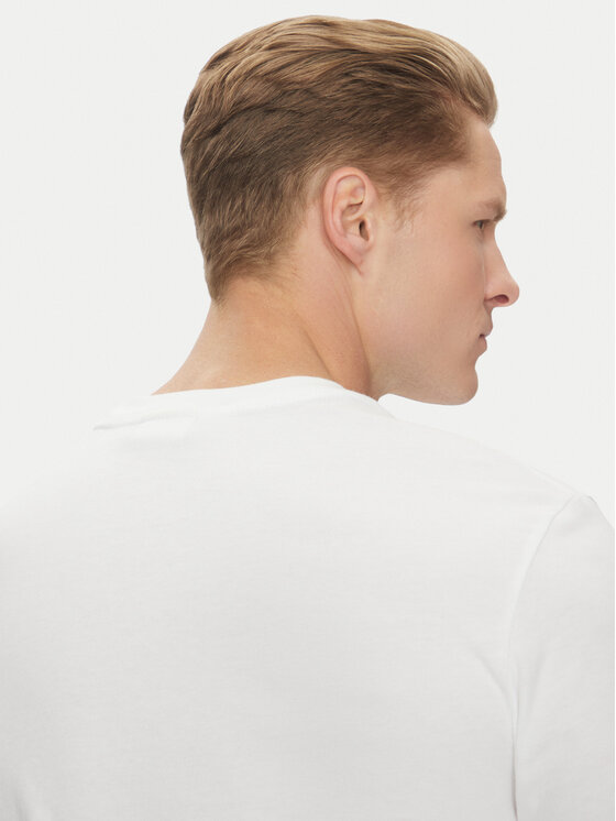Calvin Klein Calvin Klein T-särk Double Logo K10K114149 Valge Regular Fit