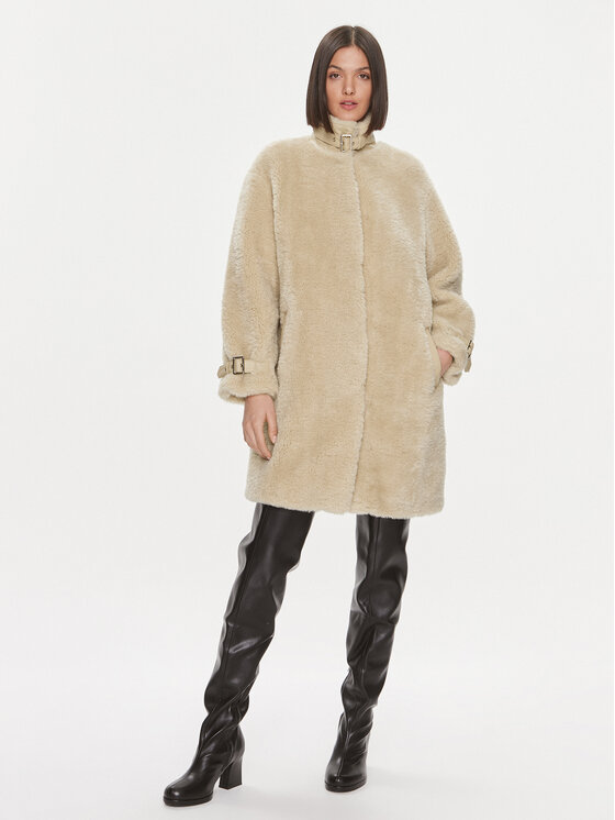 Liu Jo Liu Jo Futro MF3176 ES002 Beżowy Relaxed Fit