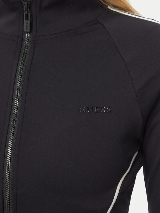 Guess Guess Суитшърт V6BQ10 K6332 Черен Slim Fit