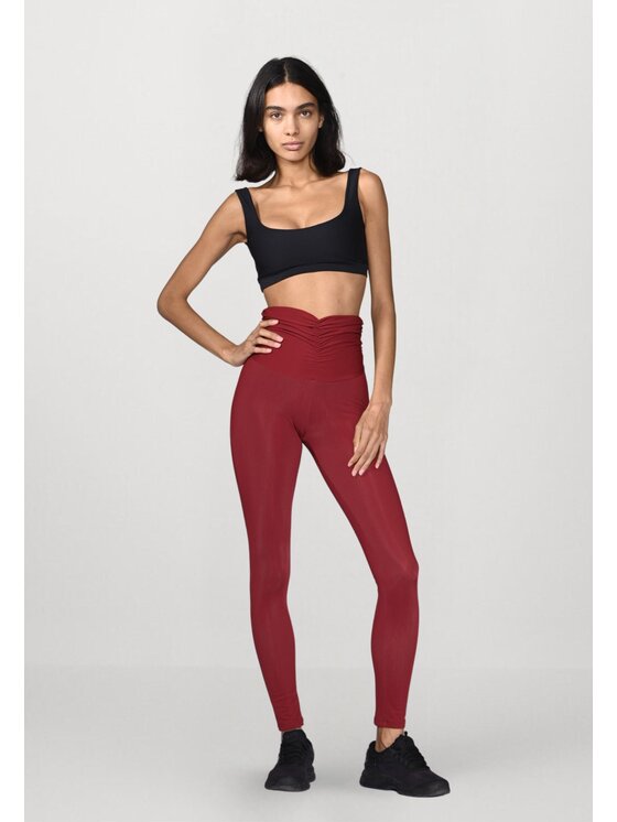 Flavia Valentini Flavia Valentini Legginsy 107 Bordowy Compression Fit