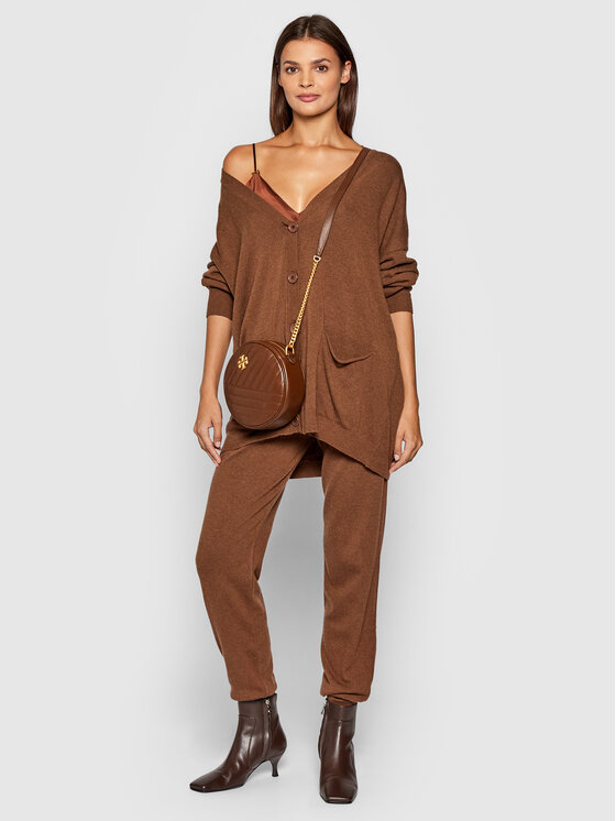 Cardigan 3M8363 Marrone Relaxed Fit