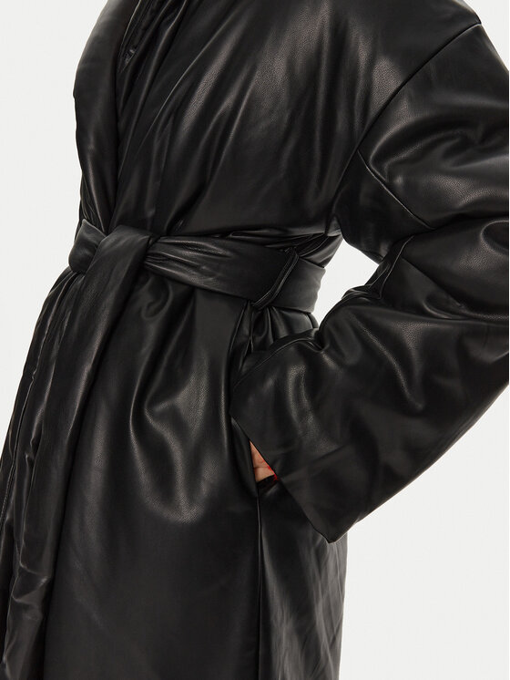 ROTATE ROTATE Cappotto di transizione 113855100 Nero Regular Fit