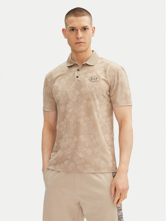 EA7 Emporio Armani Polokošeľa 7M000049 AF13917 U6155 Béžová Slim Fit