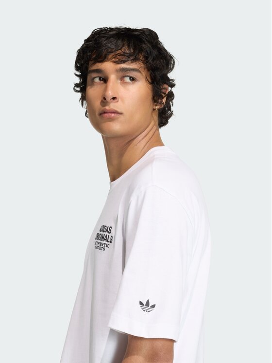 adidas adidas T-Shirt 162223 Biały Loose Fit