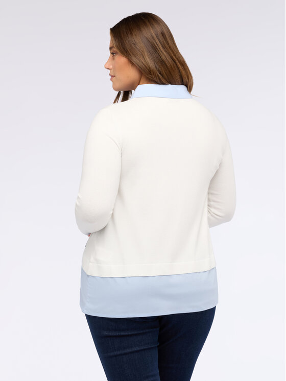 Fiorella Rubino Fiorella Rubino Maglione M644L008018N0S1 Bianco Regular Fit