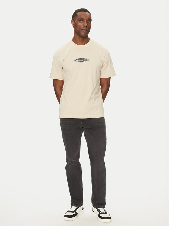 Jack&Jones Jack&Jones T-shirt Pacer 12273880 Bež Relaxed Fit