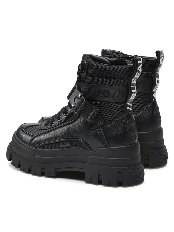 Buffalo Buffalo Schnürschuhe Aspha Com1 1622077 Schwarz