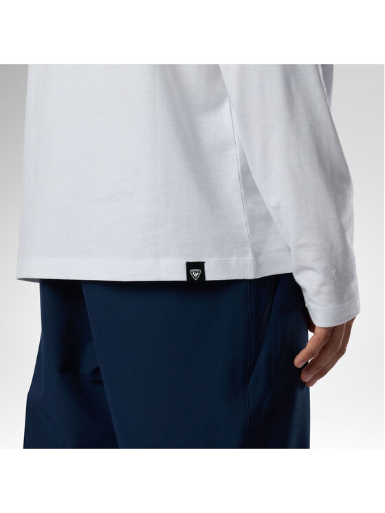 Rossignol Rossignol Longsleeve M Long Sleeve Tee Biały Regular Fit